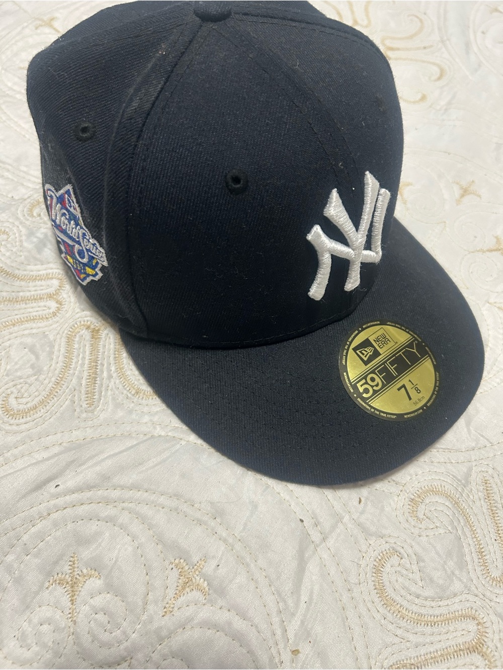 New Era Kids New York Yankees Navy Blue Fitted Cap with Side Patch